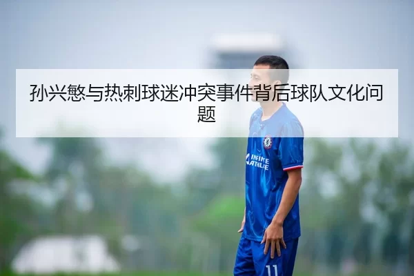 孙兴慜与热刺球迷冲突事件背后球队文化问题